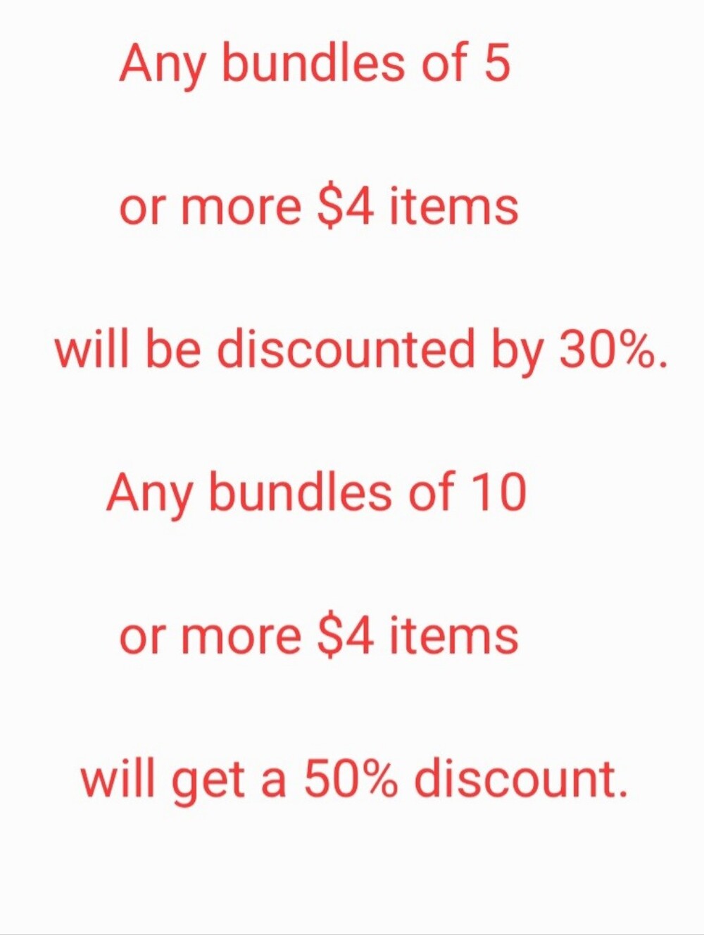 $4 Bundle Discount